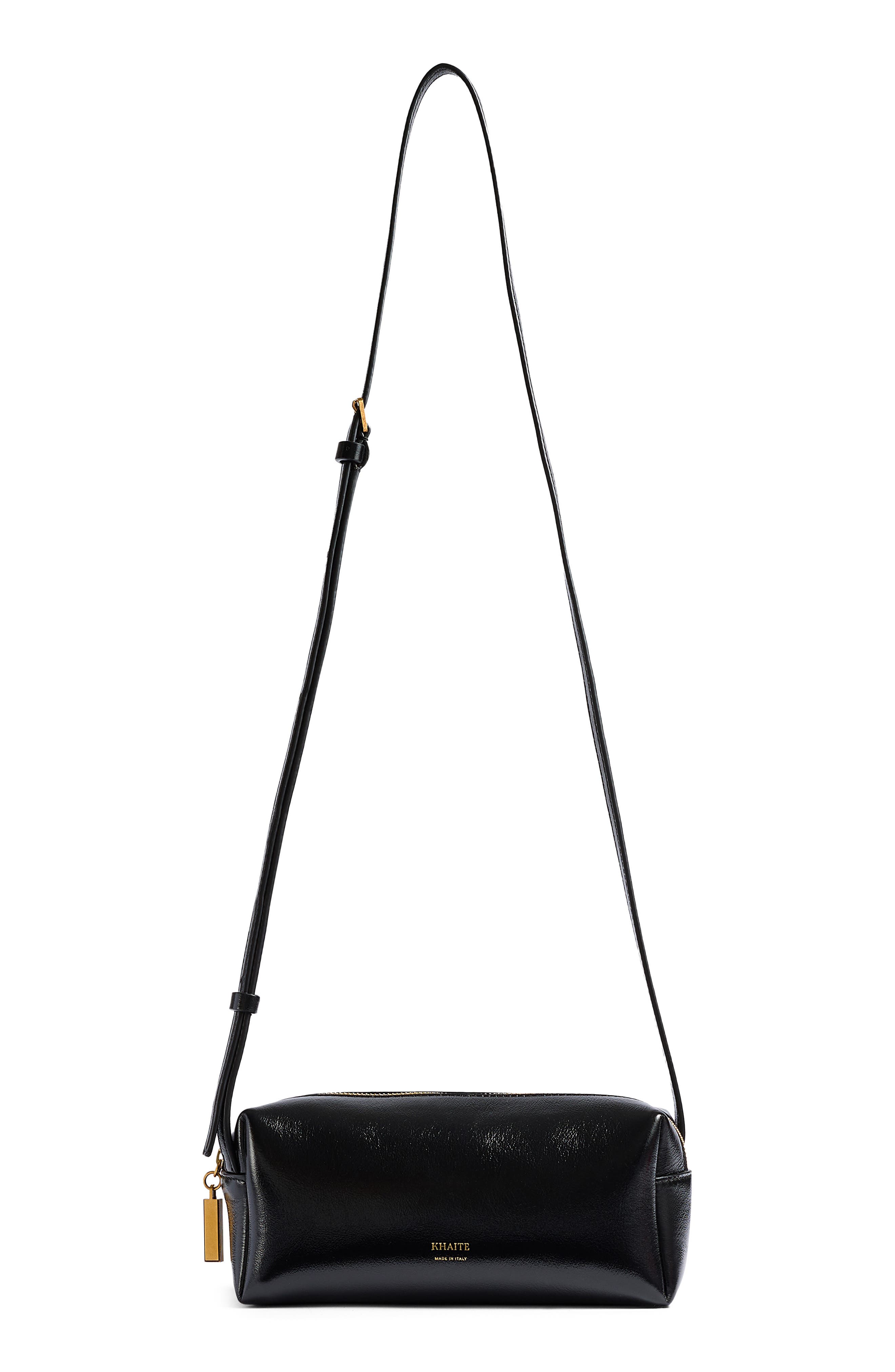 Khaite Mini Kye Leather Crossbody Bag, Main, color, Black 200