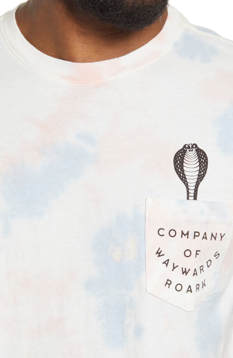 Roark Men's Snake Charmer Tie Dye Pocket Graphic Tee, Alternate, color, 