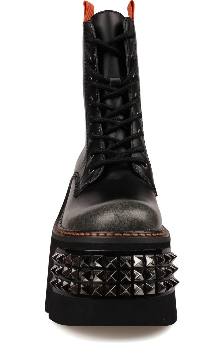 ZIGI Leysa Studded Platform Combat Boot, Alternate, color, Black