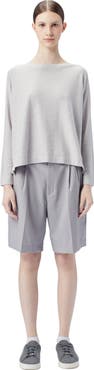 GOBI Mongolian Cashmere Boatneck Cotton Silk Cashmere Blend Sweater