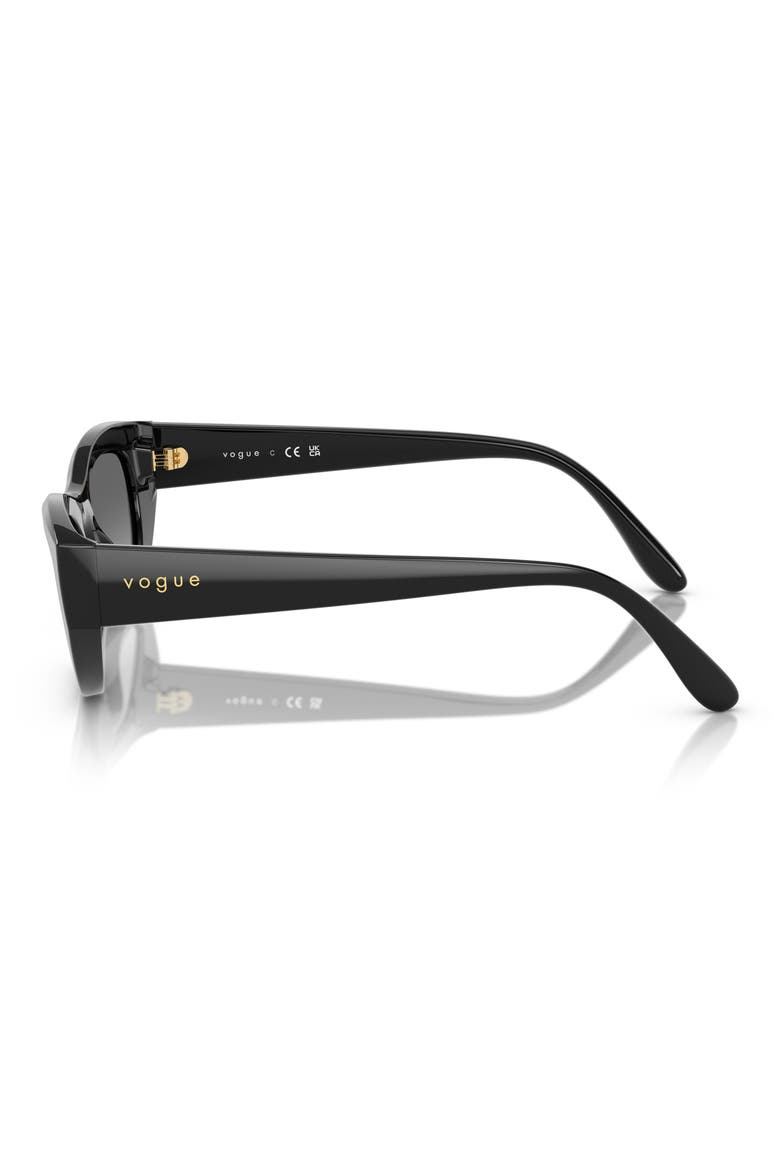 51mm Cat Eye Sunglasses, Alternate, color, BLACK