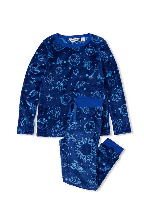 Kids Long Sleeve Plush Fleece Pajama Set