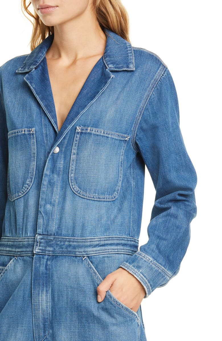 rag & bone Denim Boilersuit, Alternate, color,
