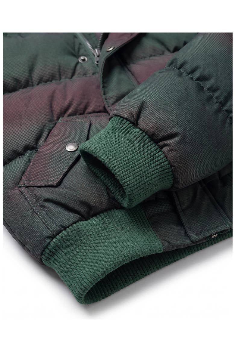 Kids' Down Puffy Coat, Alternate, color, HUNTER WAVE