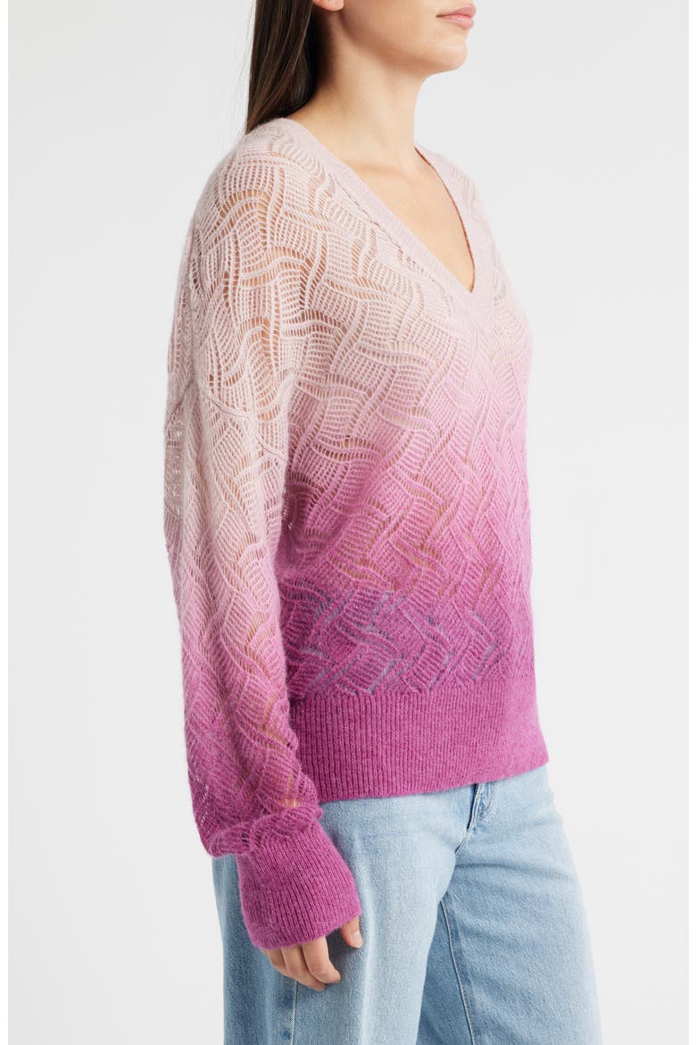 Frigioni Dip Dye Open Knit Sweater, Alternate, color, OPEN MISC