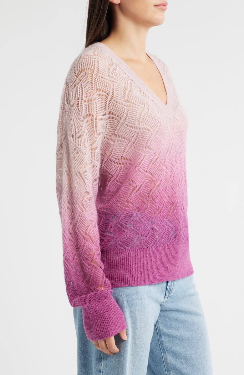 BOSS Orange Frigioni Dip Dye Open Knit Sweater, Alternate, color, 