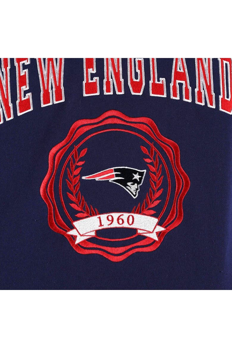 Women's Tommy Hilfiger Navy New England Patriots Becca Drop Shoulder Pullover Hoodie, Alternate, color, Navy