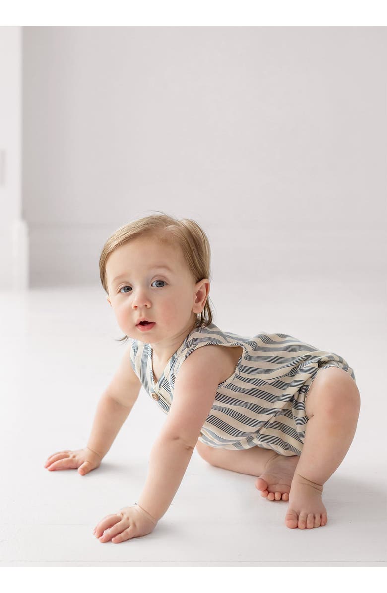 Beckett and Bear Knox Sleeveless Romper, Alternate, color, Blue