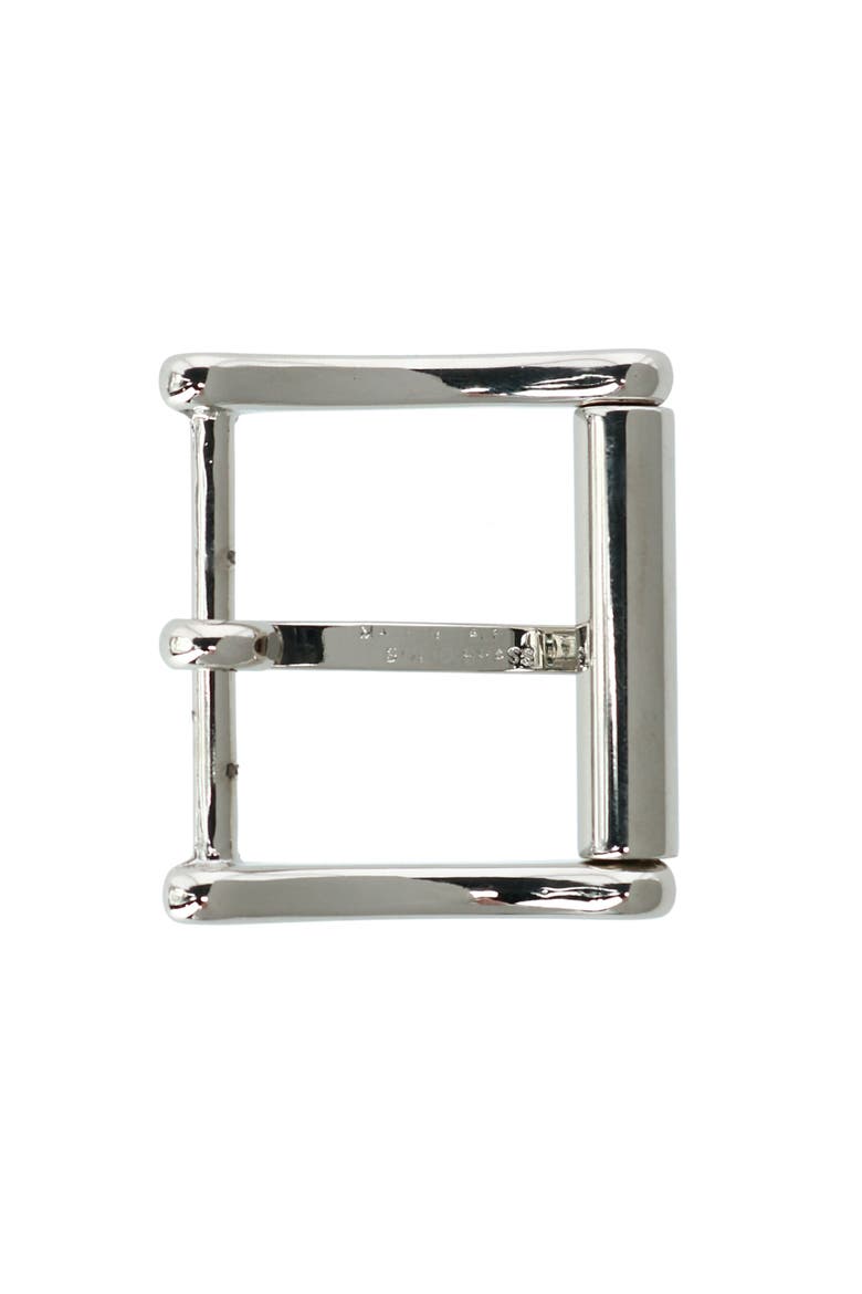 35mm Solid Brass Roller Harness Belt Buckle, Alternate, color, Silver