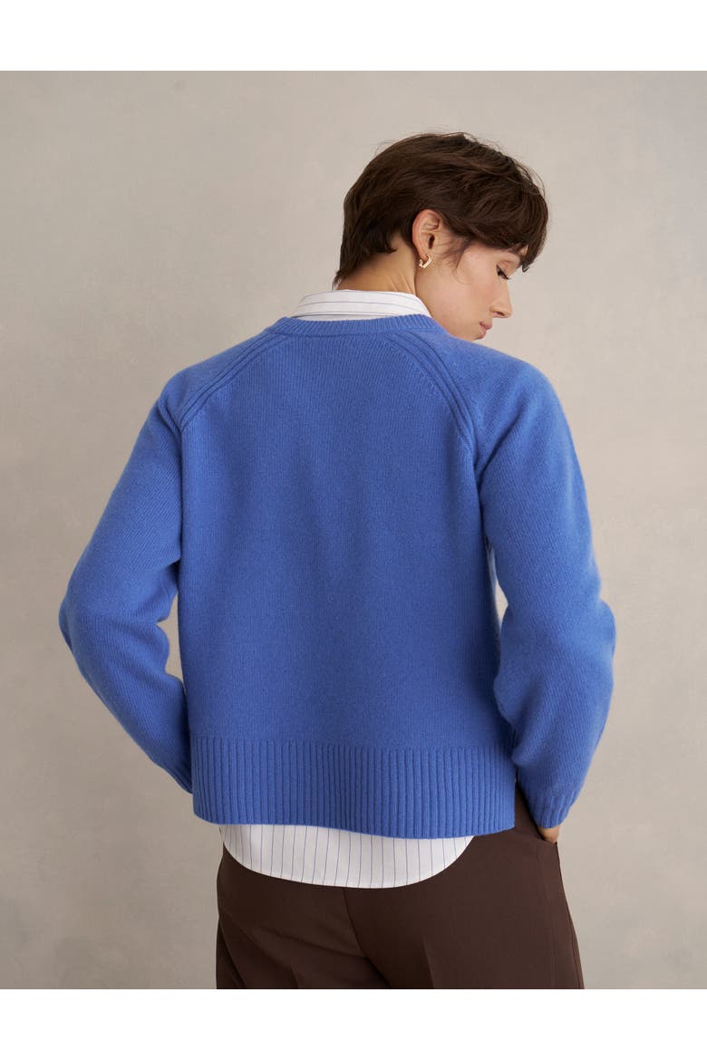 Morgan Crew Neck Knitted Jumper, Alternate, color, Thistle Blue