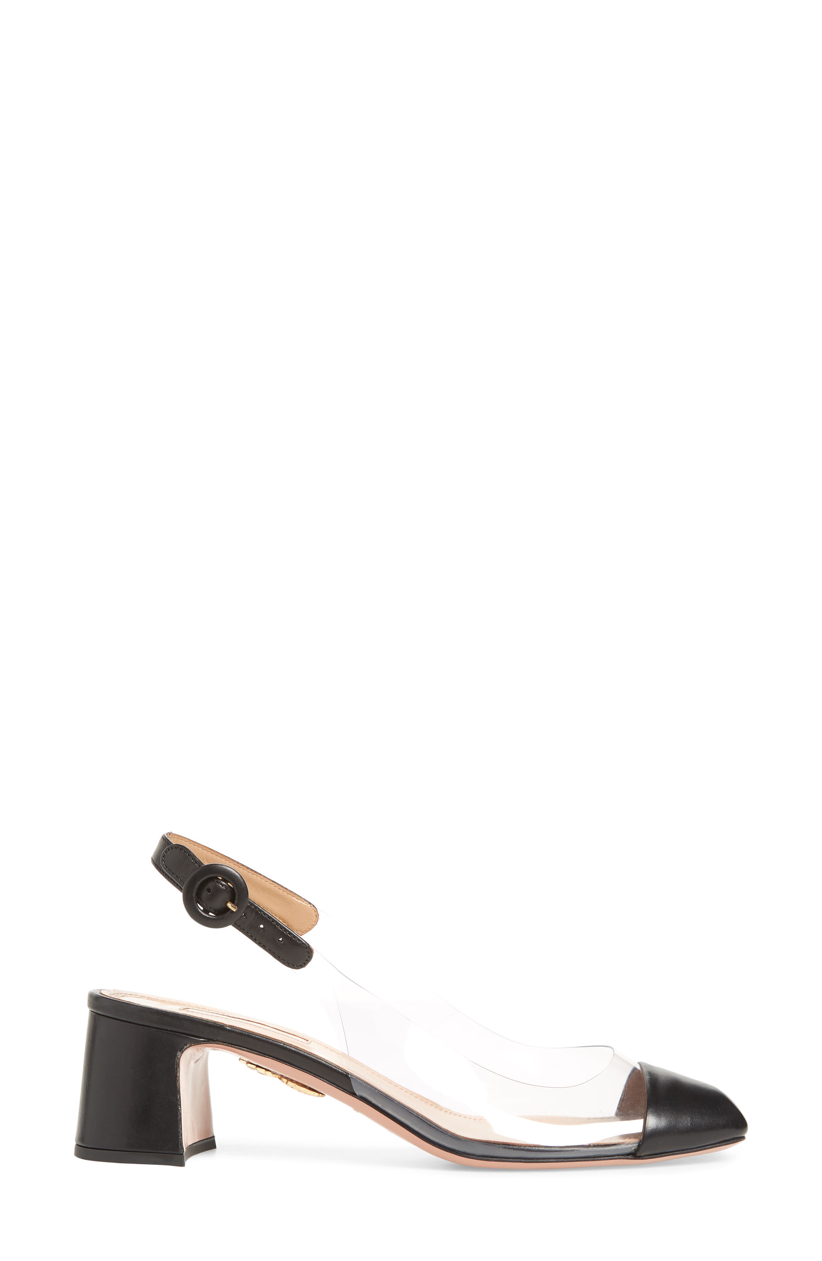 Aquazzura Optic Clear Slingback Pump, Alternate, color, 