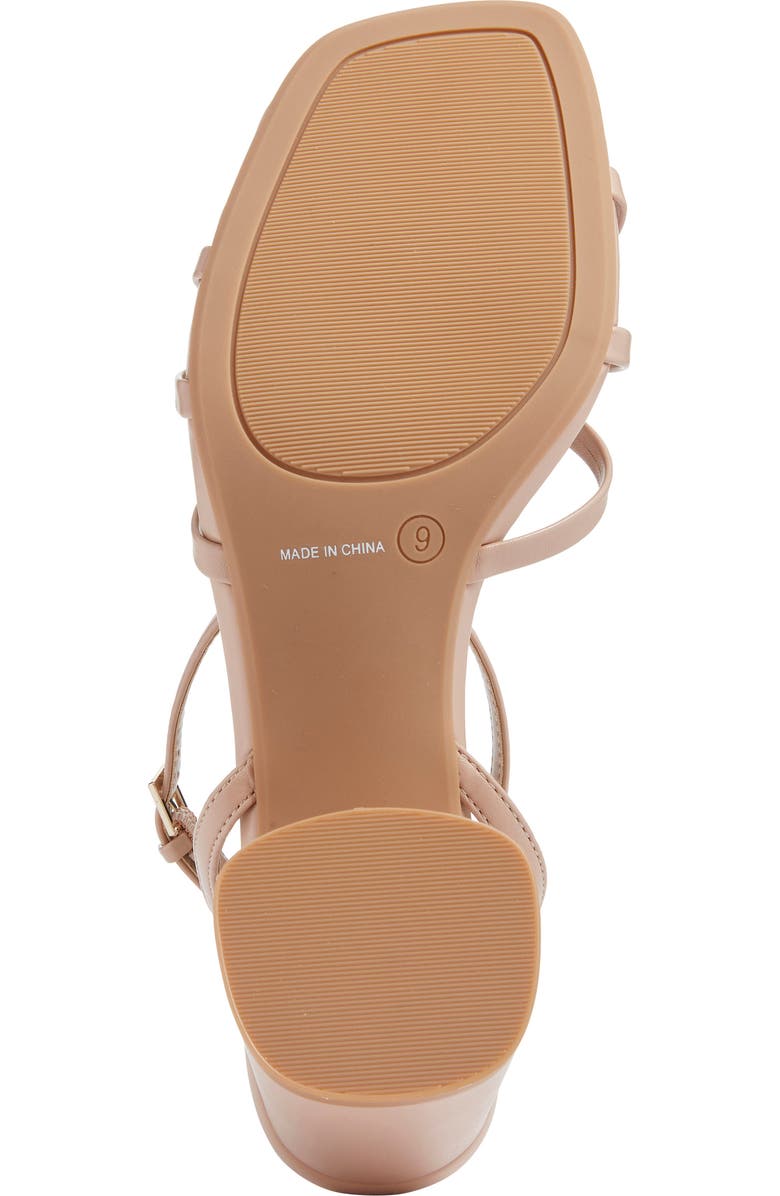 BP. Isabelle Heel Ankle Strap Sandal, Alternate, color, Tan Light