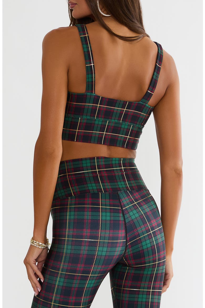 Leah Performance Crop Tank, Alternate, color, PINE HOLLOW PLAID