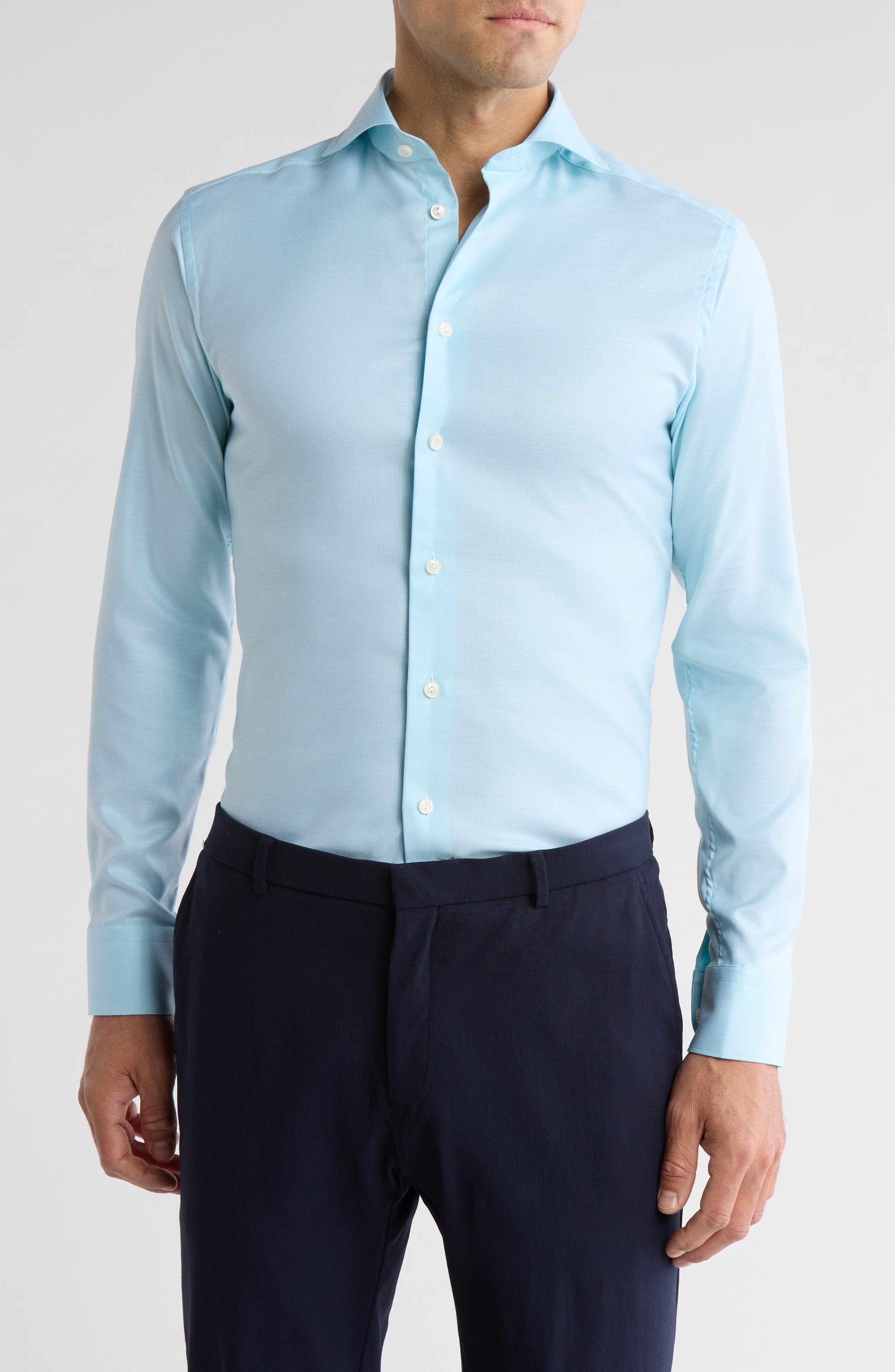 Eton Slim Fit Stretch Cotton & Lyocell Dress Shirt