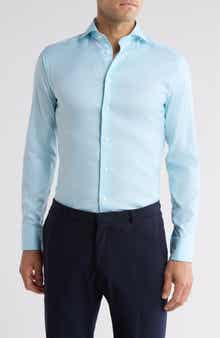 Eton Slim Fit Stretch Cotton & Lyocell Dress Shirt