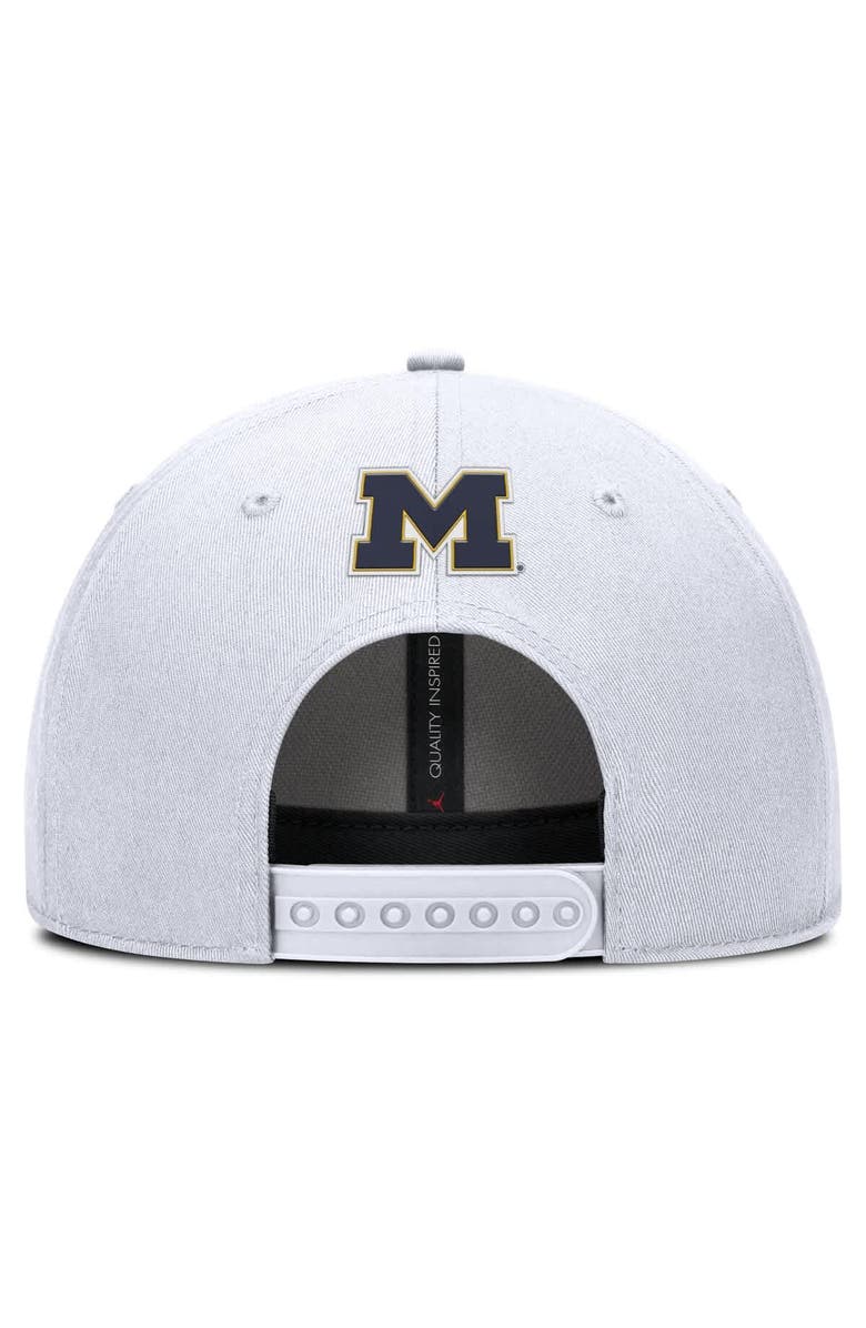 Nike Men's Nike White Michigan Wolverines Rise Practice Adjustable Hat, Alternate, color, White