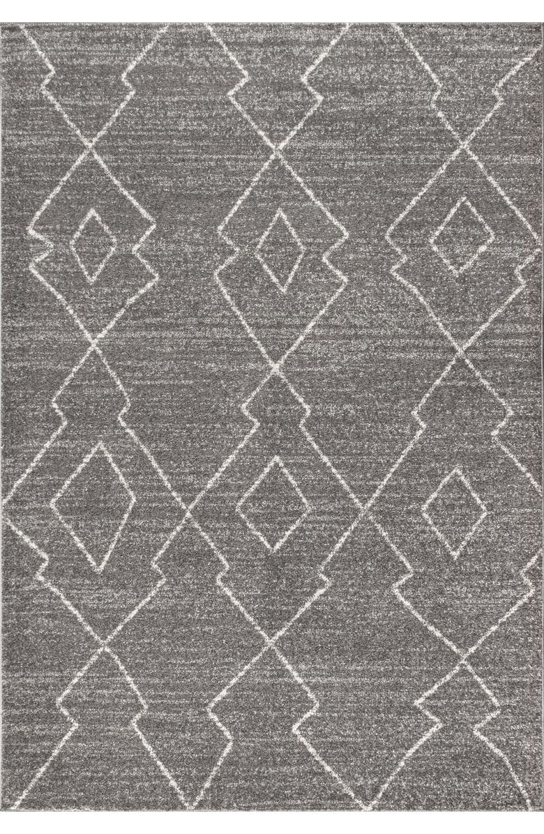 JONATHAN Y Alia Moroccan Beni Souk Area Rug, Main, color, Gray/Cream