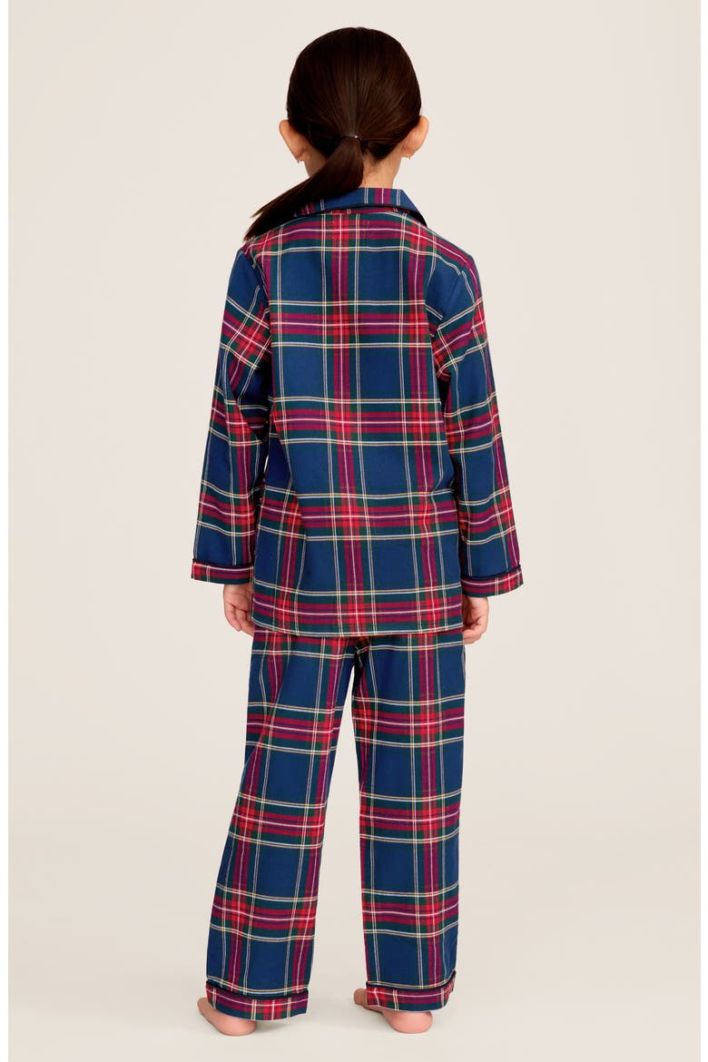 Kids' Windsor Tartan Pajama Set, Alternate, color, NAVY