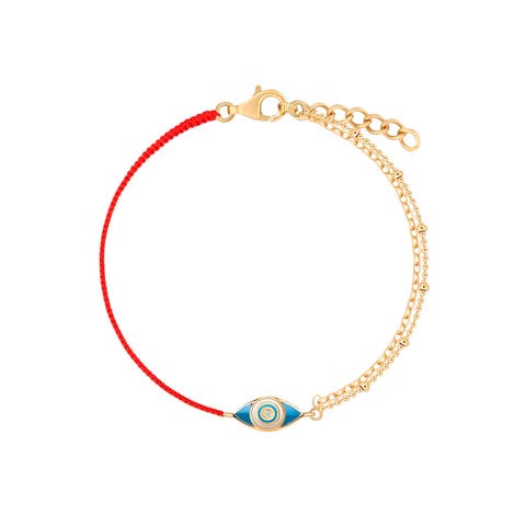 Positive Outcome - Red String Evil Eye Charm Bracelet
