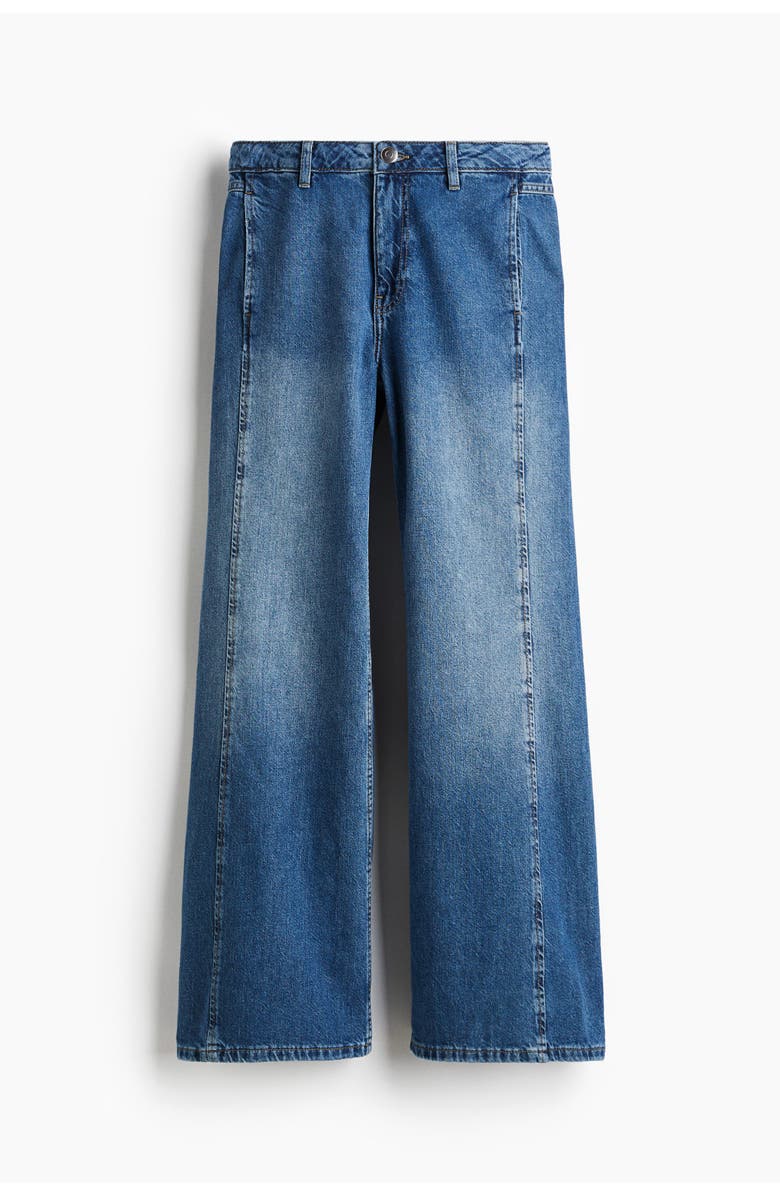 H&M Wide Regular Jeans, Alternate, color, Denim Blue