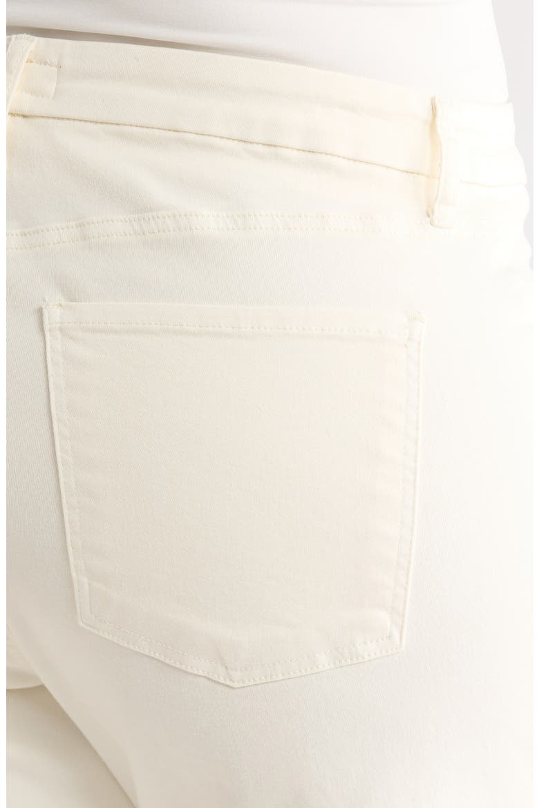Meg High Waist Patch Pocket Wide Leg Jeans, Alternate, color, ECRU