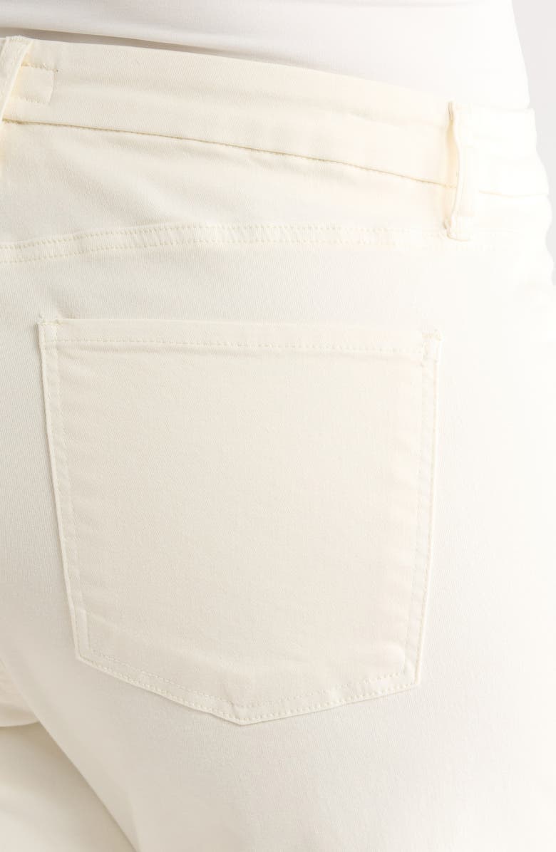 KUT from the Kloth Meg High Waist Patch Pocket Wide Leg Jeans, Alternate, color, Ecru