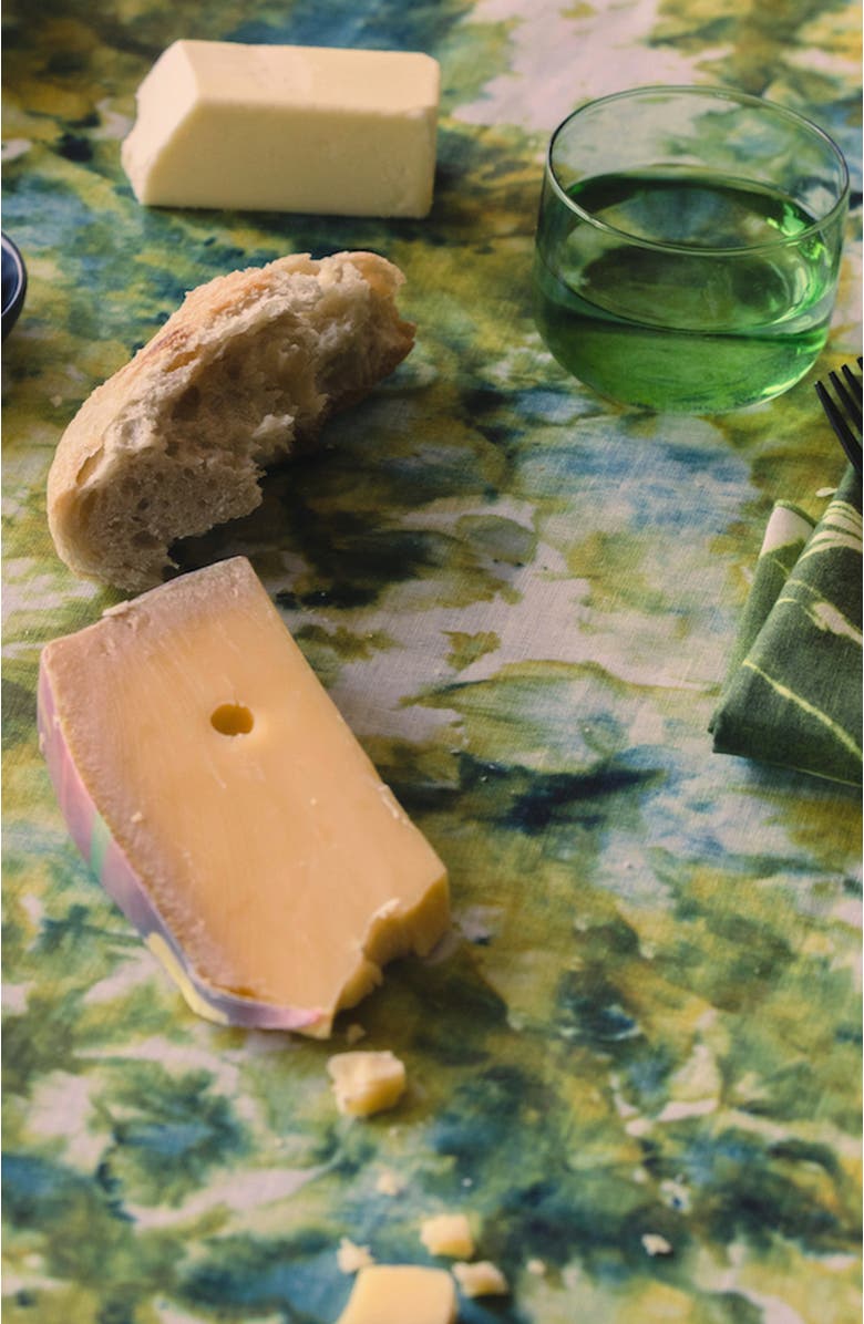 Goldie Home Green Marble Tablecloth, Alternate, color, Green