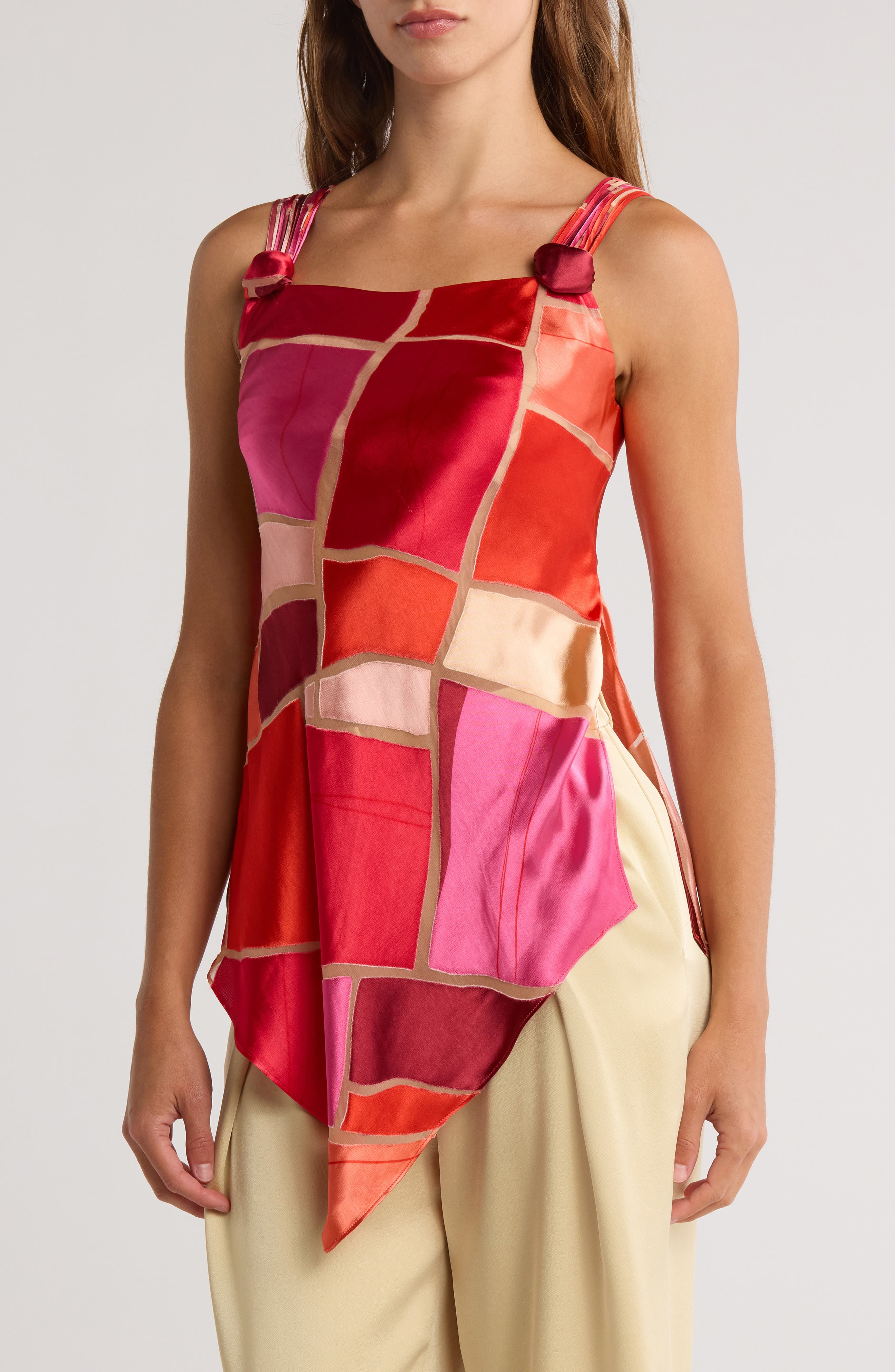 Cult Gaia Shalia Handkerchief Hem Top