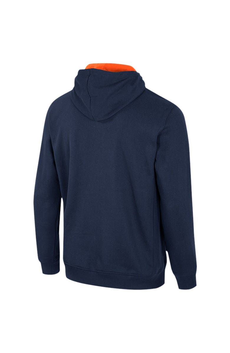 COLOSSEUM Men's Colosseum Navy Auburn Tigers Half-Zip Hoodie, Alternate, color, Navy