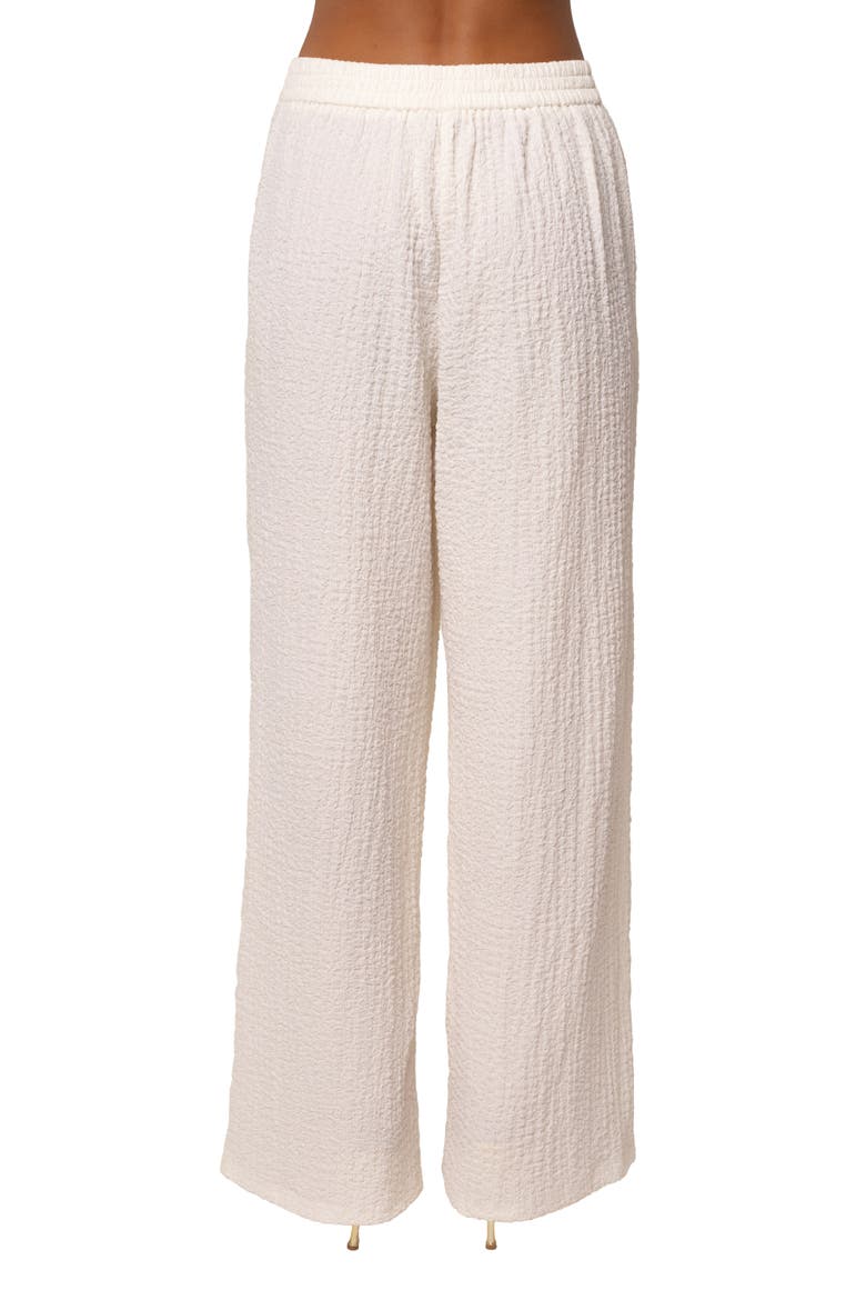 Unwind Textured Pants, Main, color, Ivory