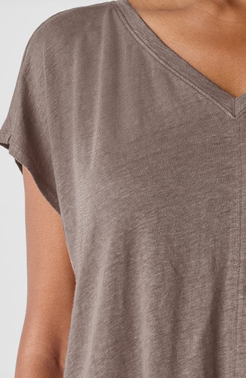 Eileen Fisher V-neck Organic Linen T-shirt