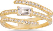 Queen Jewels Cubic Zirconia Bypass Ring