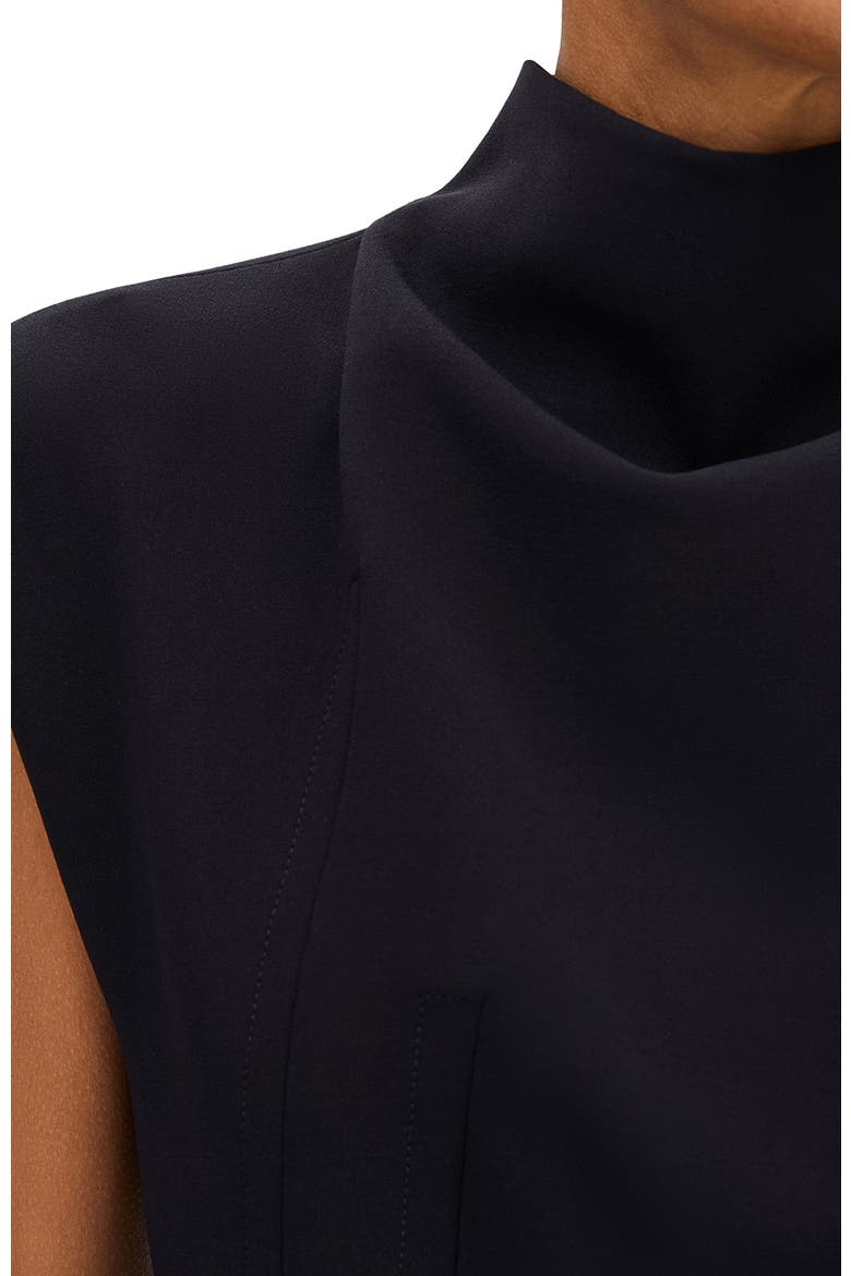 Double Face Cowl Dress, Alternate, color, Black