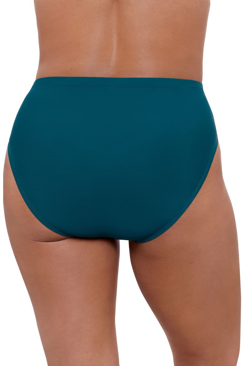 Mid Rise Tummy Control Brief Swimsuit Bottom, Alternate, color, Lagoon