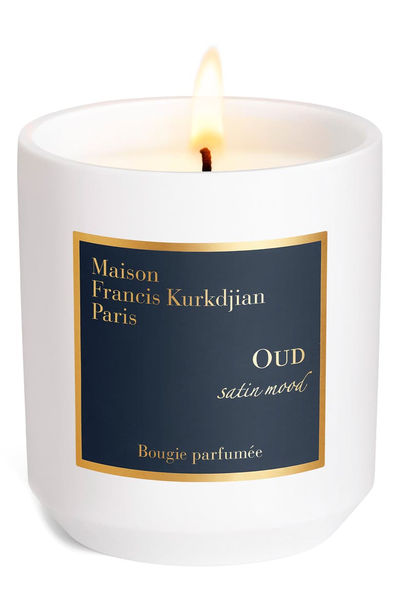 Maison Francis Kurkdjian Oud Satin Mood Scented Candle, Main, color, 
