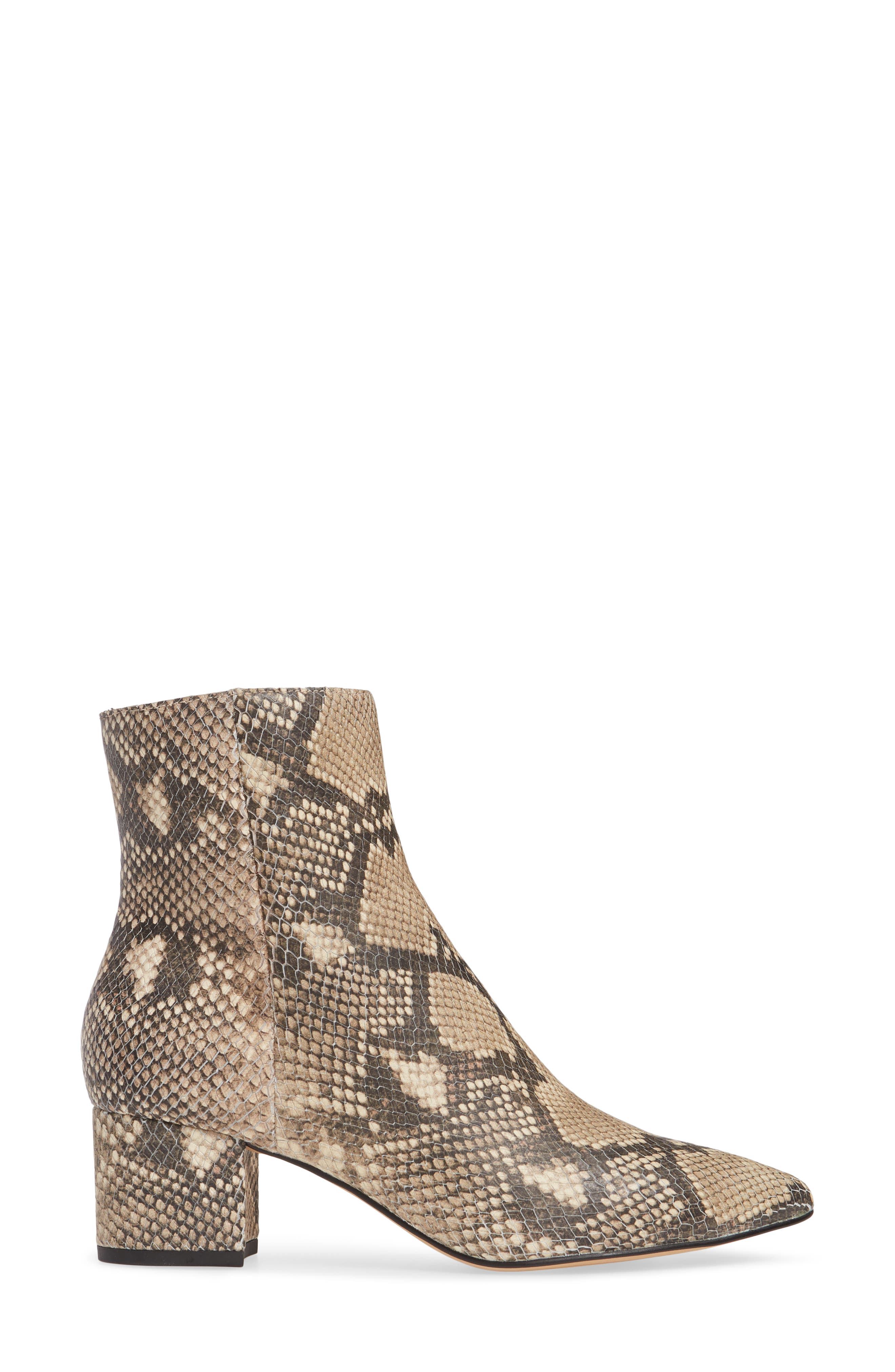 Bel Bootie, Alternate, color, BLACK/ WHITE SNAKE PRINT