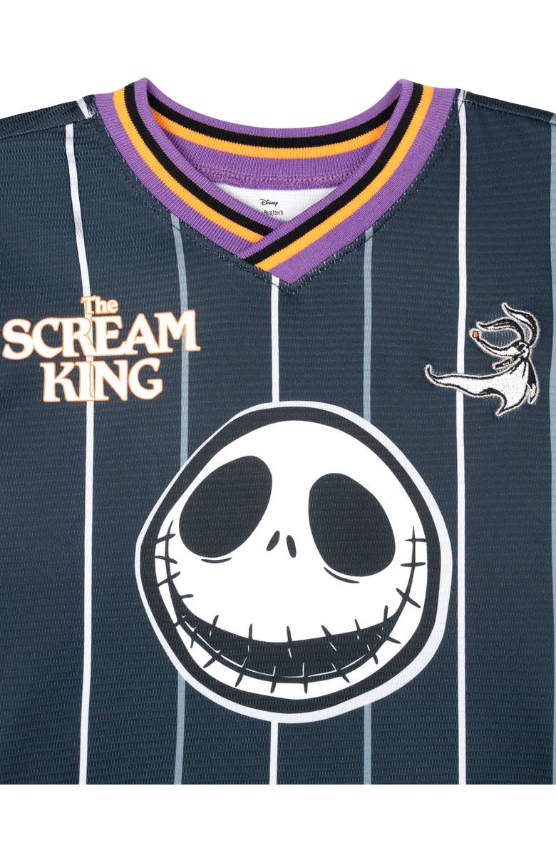 Disney Nightmare Before Christmas Jack Skellington Athletic T-Shirt, Alternate, color, Charcoal Jack Black