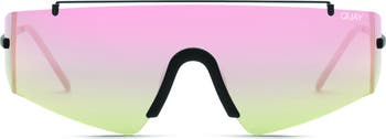 QUAY Australia Transcend 141mm Shield Sunglasses | Nordstrom display picture 2