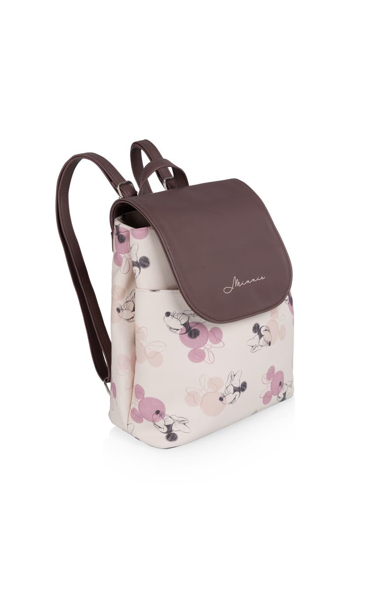 Oniva Minnie Mouse - Downtown Mini Cooler Backpack, Main, color, Beige With Vintage Pink Sketch
