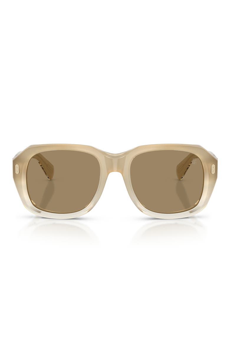 Demetra 53mm Square Sunglasses, Main, color, HAZELNUT