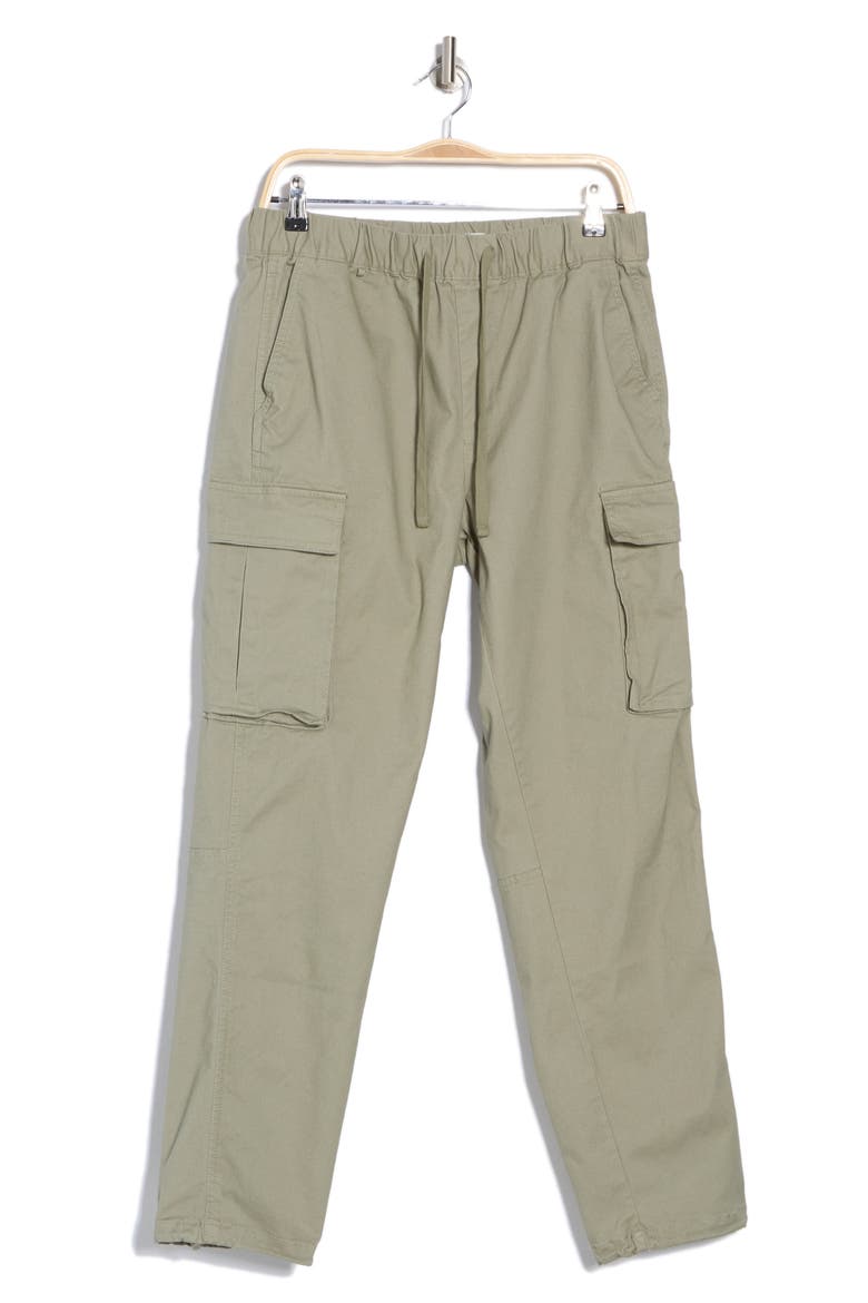 Tie Waist Cargo Pants, Alternate, color, SAGE GREEN