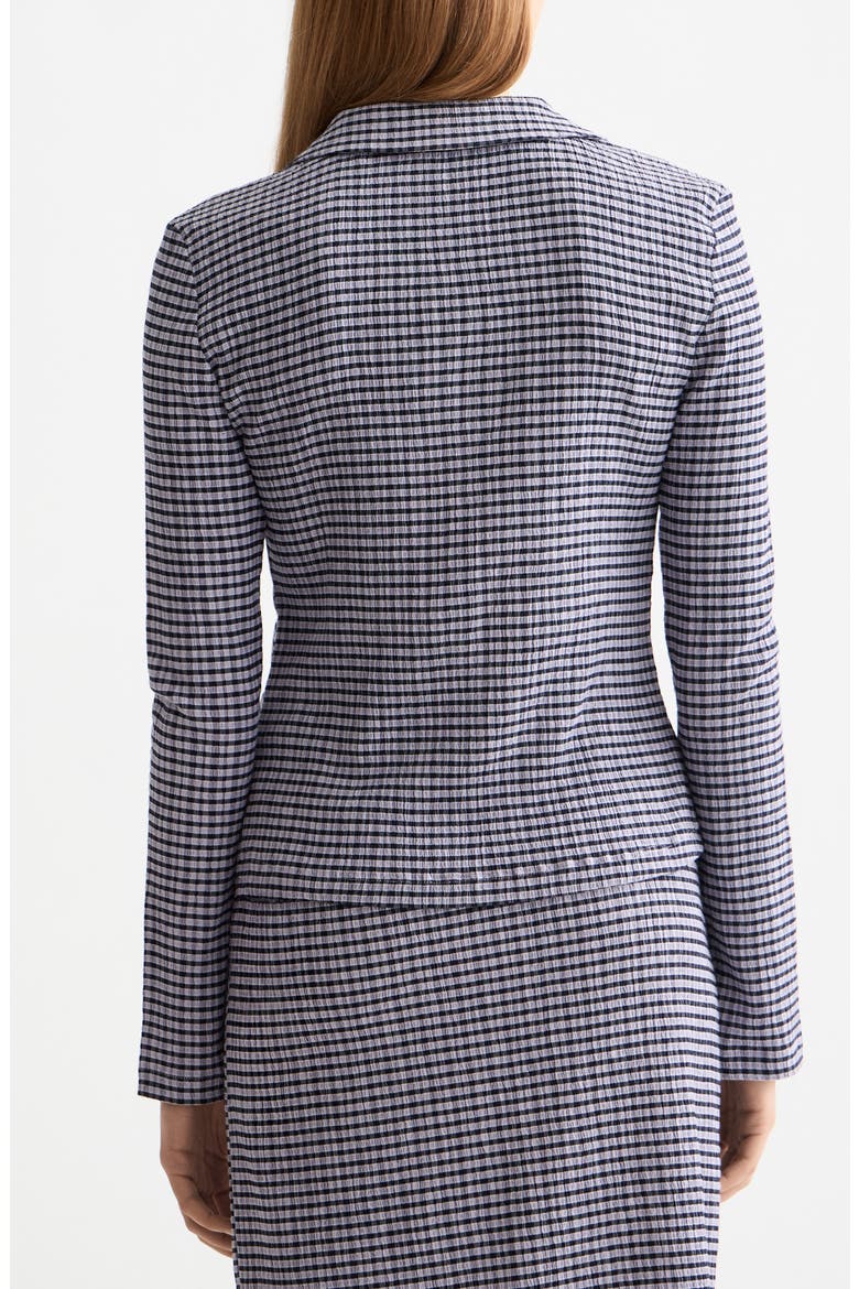 Textured Gingham Button-Up Shirt, Alternate, color, SKY CAPTAIN/ LANGUID LAVENDER
