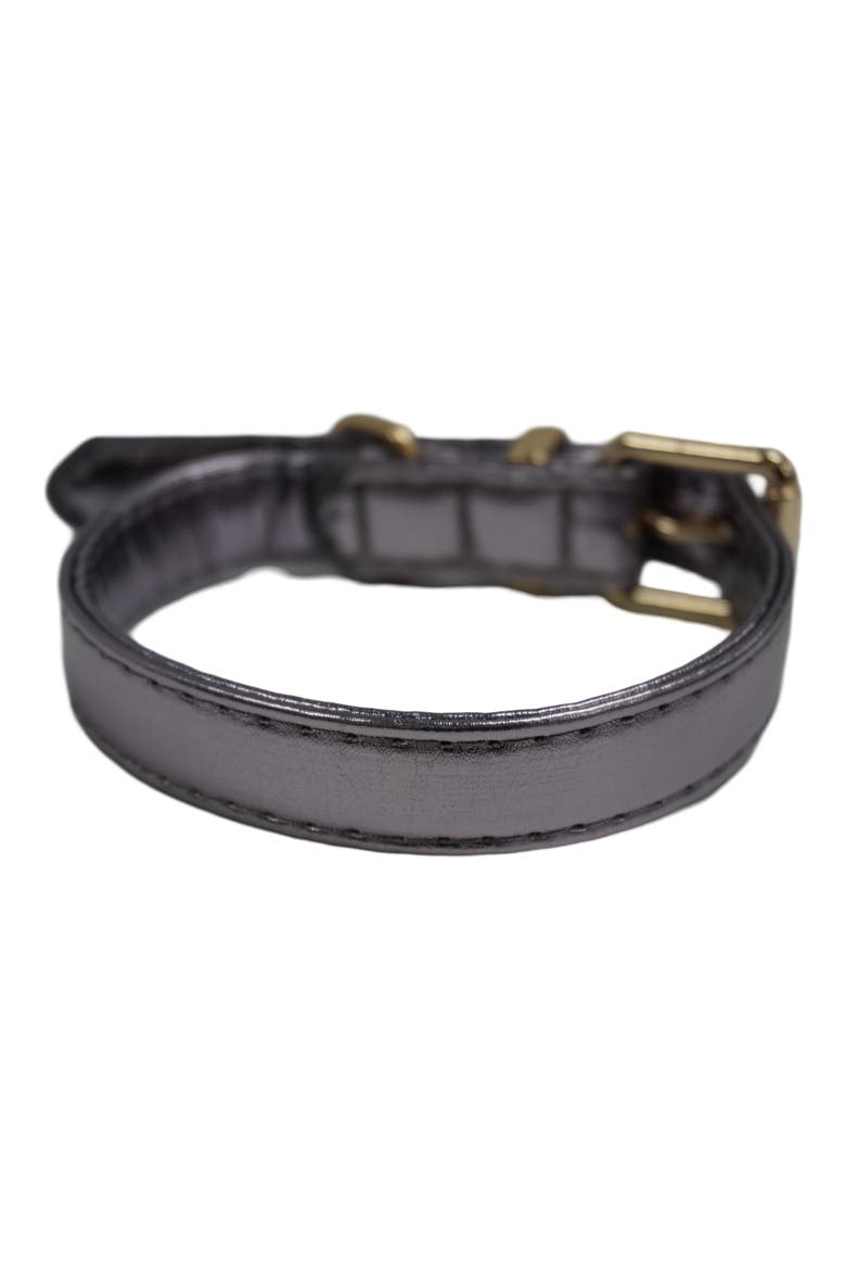 Stockholm Luxury Dog Collar, Alternate, color, GRAY