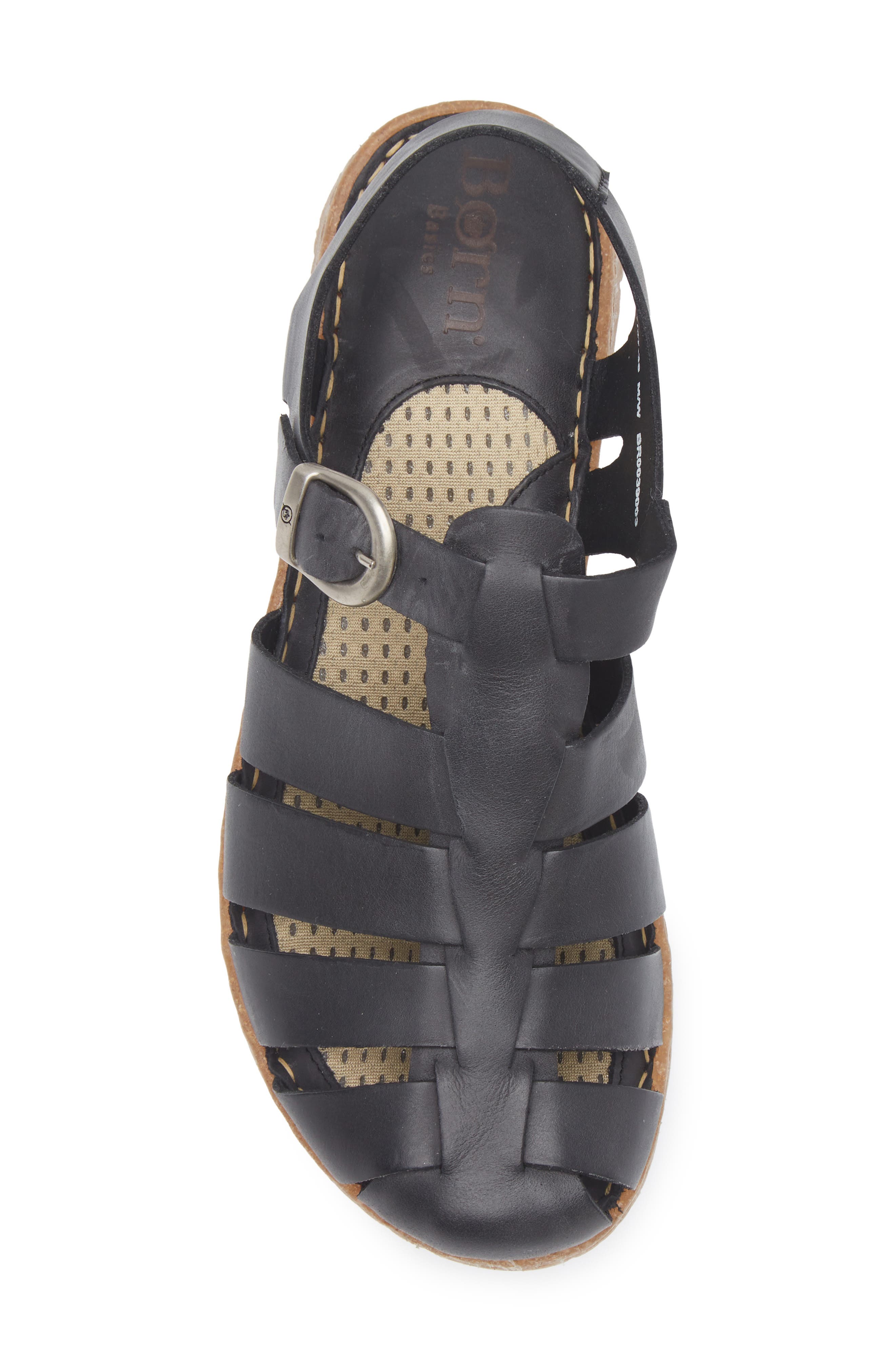 Børn Tilia Fisherman Sandal, Alternate, color, Black Leather