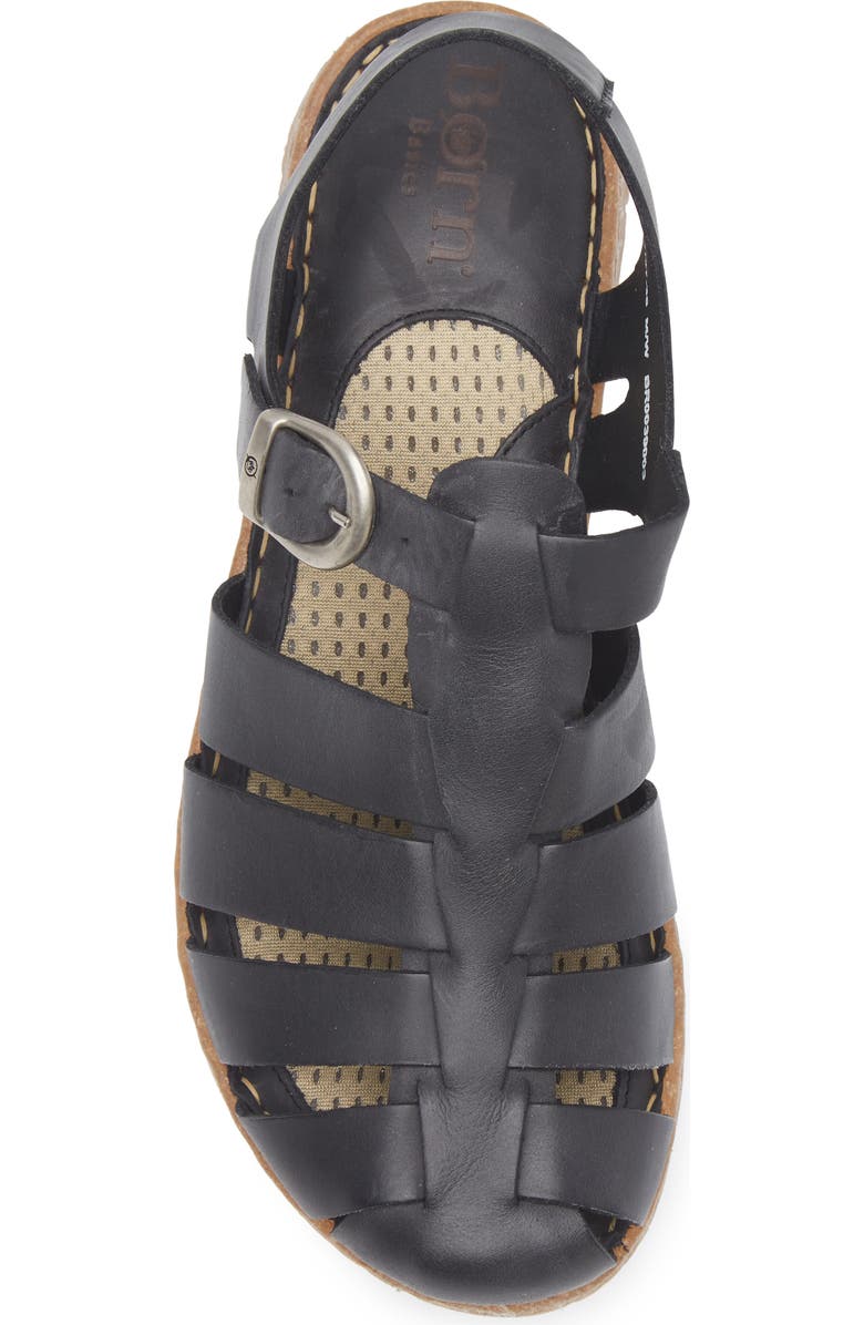 Børn Tilia Fisherman Sandal, Alternate, color, Black Leather
