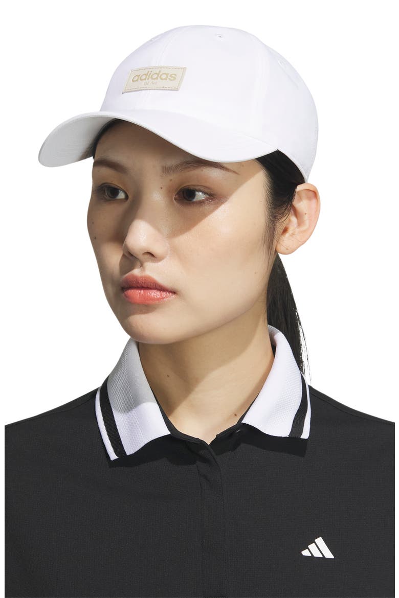 Relaxed Court Baseball Cap, Alternate, color, WHITE/ HEMP BEIGE