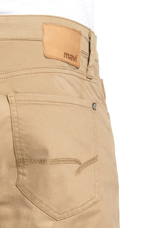 Mavi Jeans Zach Straight Leg Twill Pants In Brown