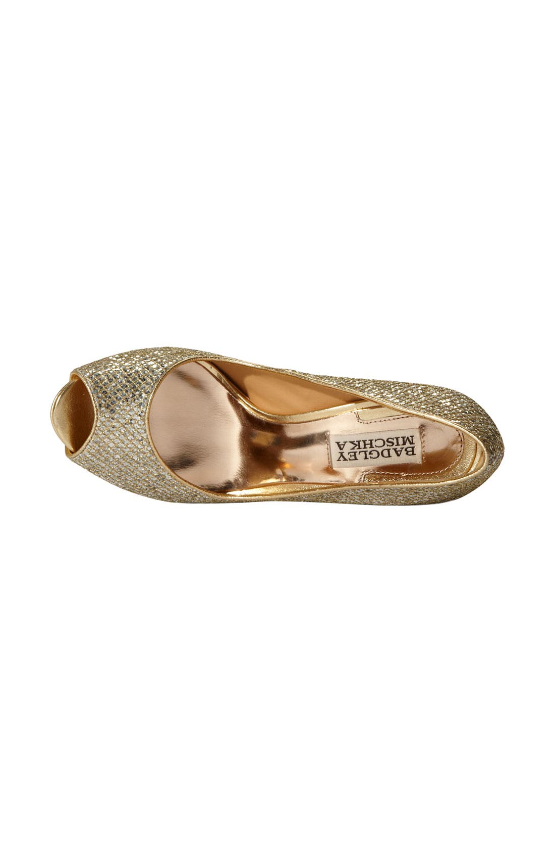 Badgley Mischka 'Humbie II' Pump, Alternate, color, GOLD GLITTER