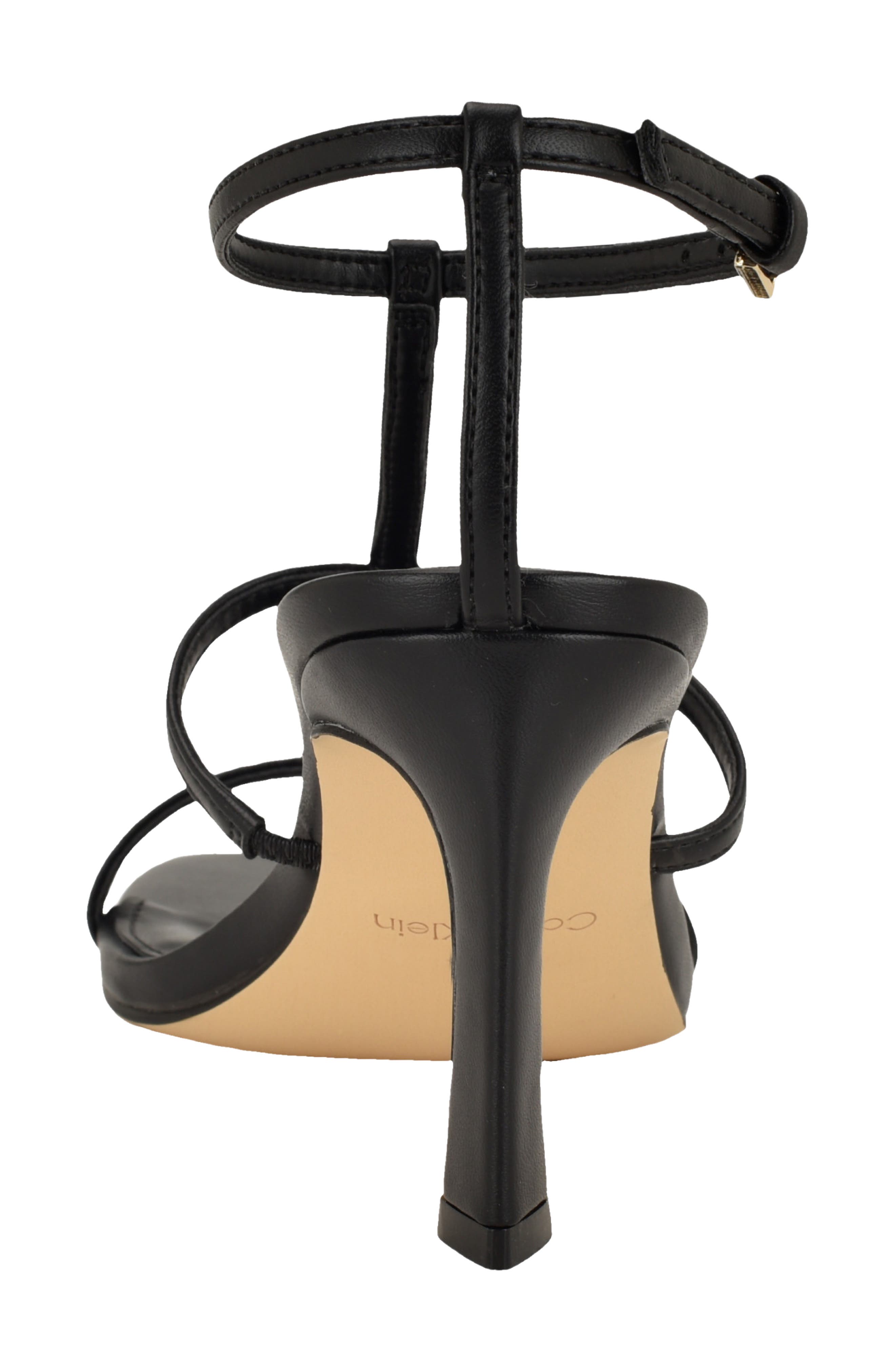 Calvin Klein Pelara Ankle Strap Sandal, Alternate, color, Black