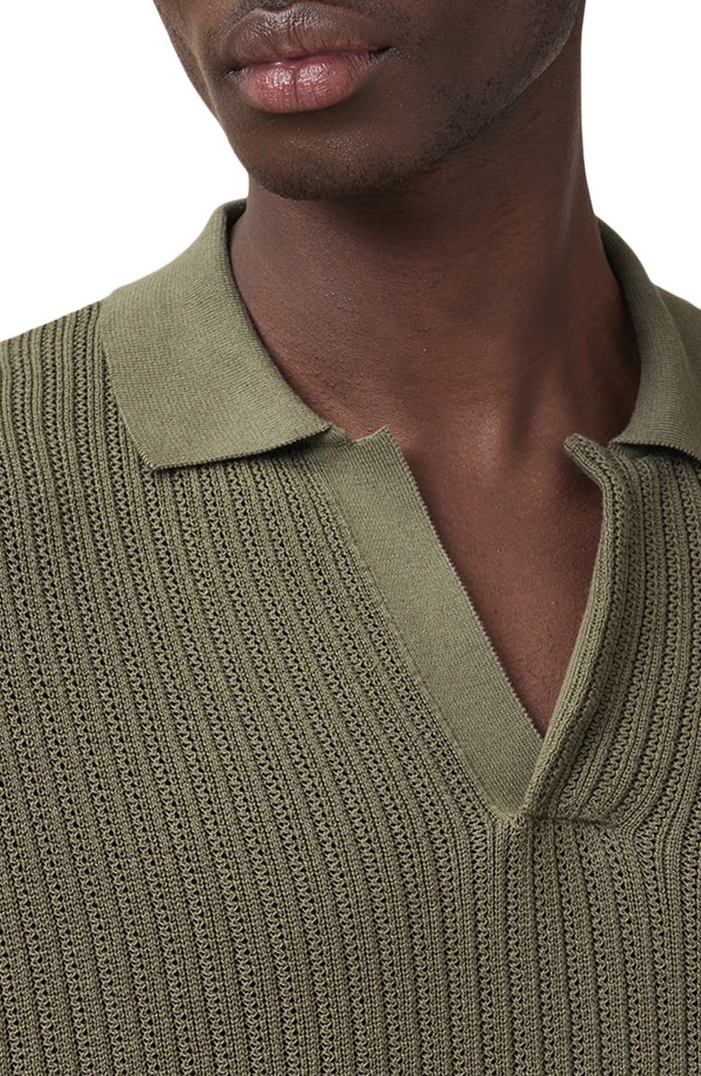 AllSaints Thoma Short Sleeve Polo, Alternate, color, Khaki Green